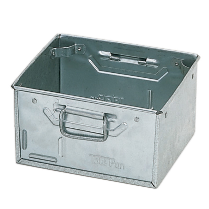 Stacking Galvanised Steel Tote Pan - 150 x 305 x 305mm