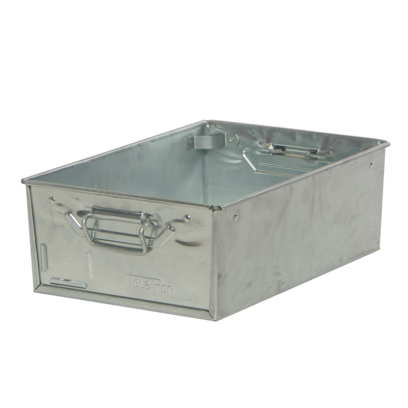 Stacking Galvanised Steel Tote Pan - 150 x 305 x 455mm