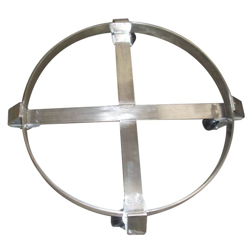 300kg Stainless Steel Drum Dolly - 609mm diameter