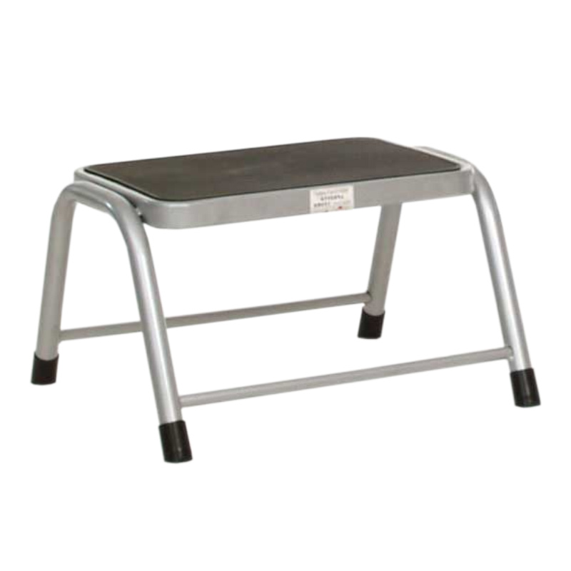 Steel Step Stool - Non-slip feet & ribbed rubber top - 150kg