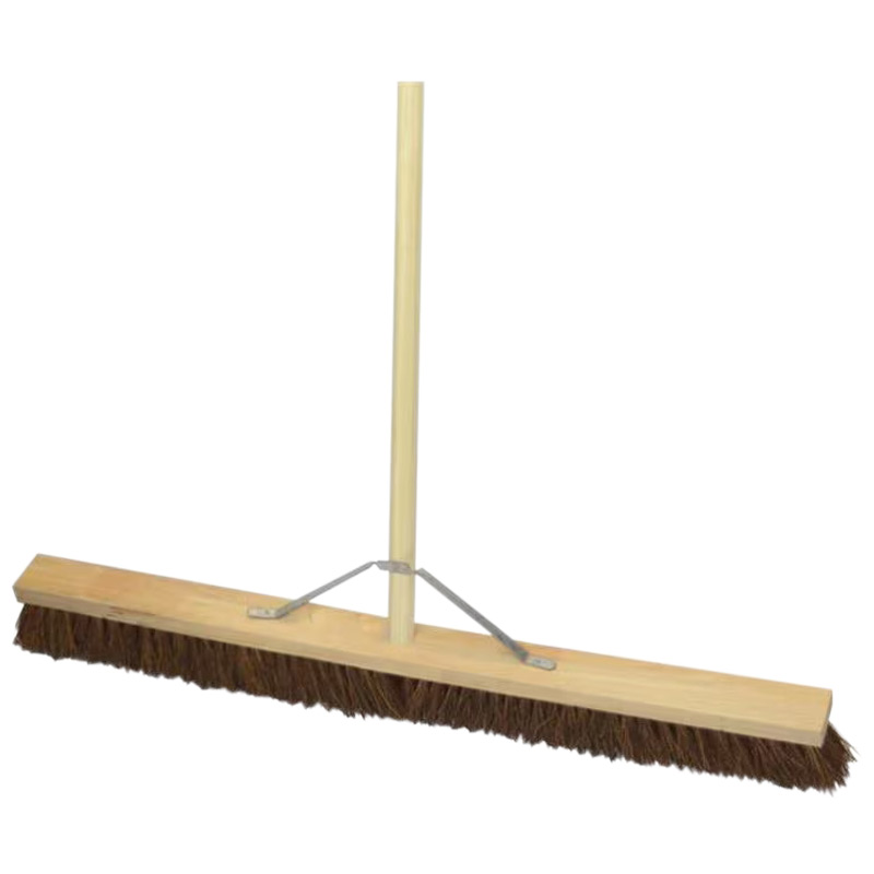 ProSolve Stiff Bassine Broom 36 inch Head - 5 foot Wooden Handle - 1300 x 70 x 600mm