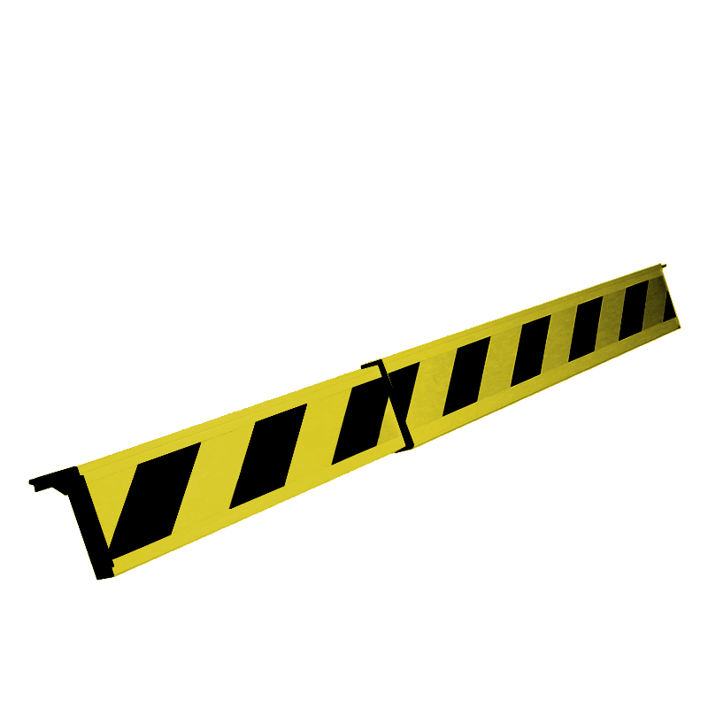 Telescopic PVC Protection Barrier - 1.8m - Yellow & Black