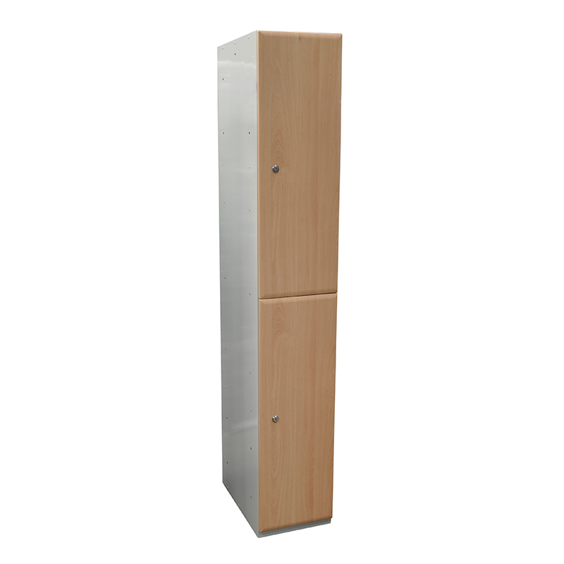 Timber Effect 2 Door Locker - 1800h x 300w x 450d