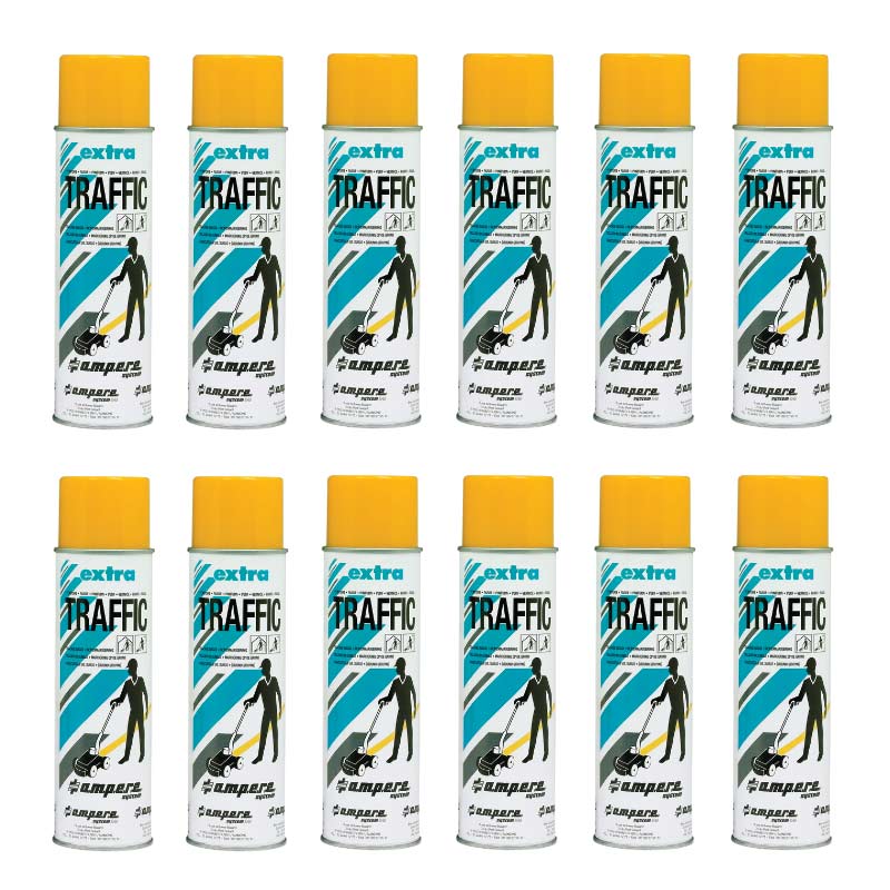 Extra Yellow line marker paint for use with Perfekt Striper Line Marker - 12 x  500ml