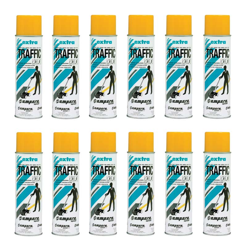 Extra Yellow line marker paint for use with Perfekt Striper Line Marker - 12 x  500ml