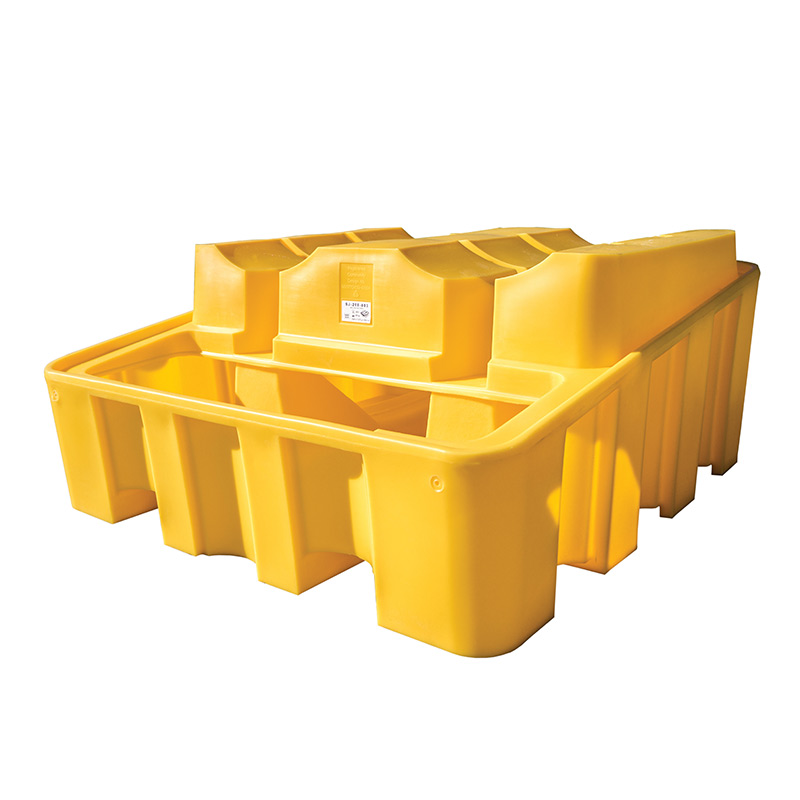 Twin Poly-Racker Horizontal Drum Storage Base Sump