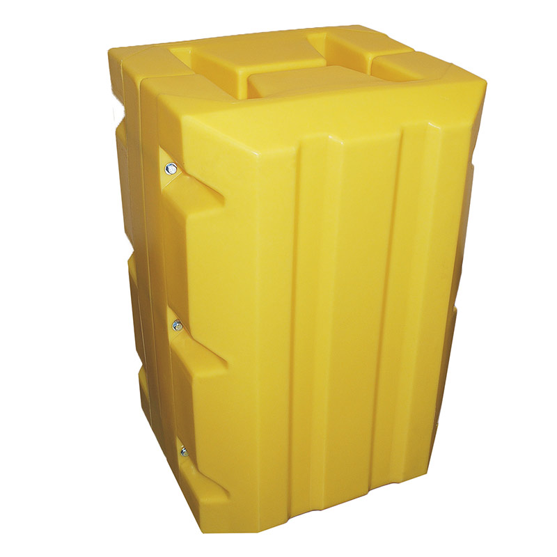 Universal Yellow Polyethylene Beam Protector - 1000 x 640 x 695mm
