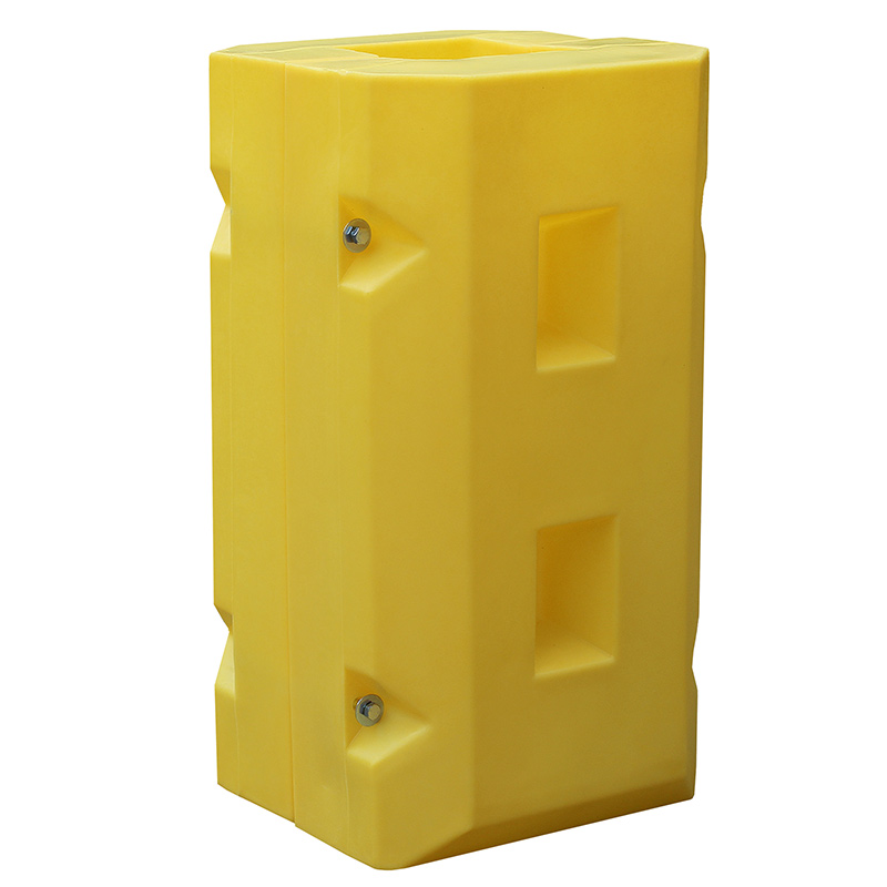 Universal Yellow Polyethylene Beam Protector - 945 x 490 x 515mm