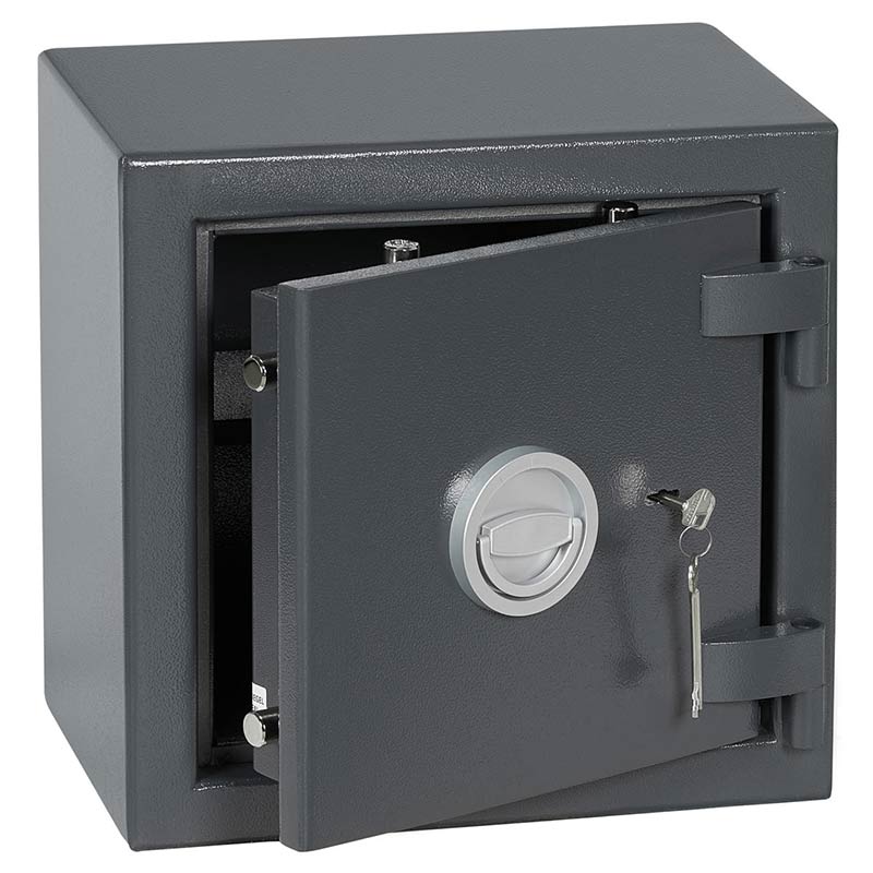 Euro Grade 1 Free-Standing Safe - Key lock - 400hx 400w x 270d (mm) - Size 1 - £10,000 Rated