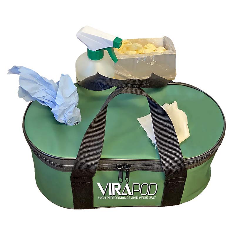 Virapod Emergency Sanitising Kit 1 - Green Bag 