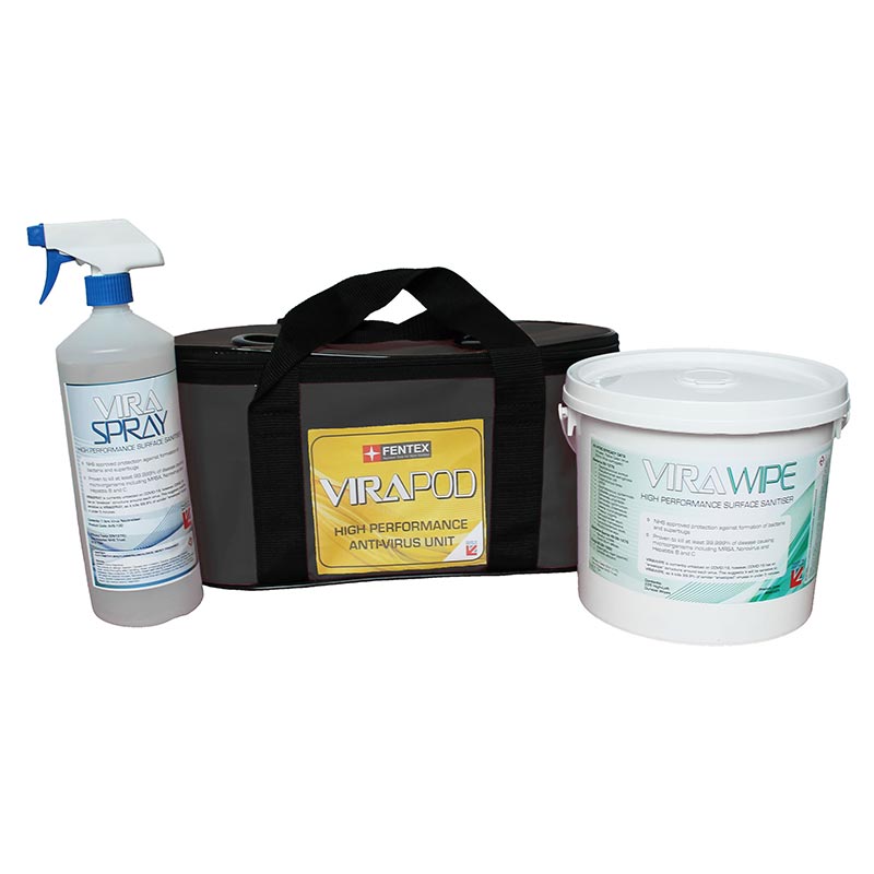 Virapod Emergency Sanitising Kit 2 - Black Bag