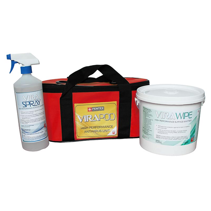 Virapod Emergency Sanitising Kit 2 - Red Bag