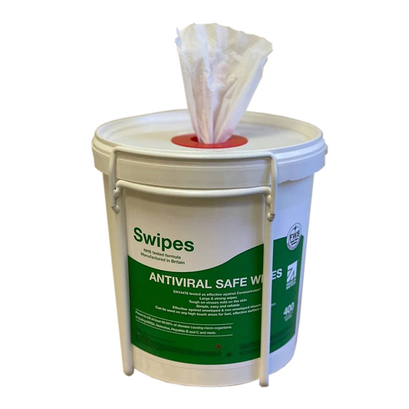 Wall bracket for 3L tubs of antiviral wipes (400 wipes) 