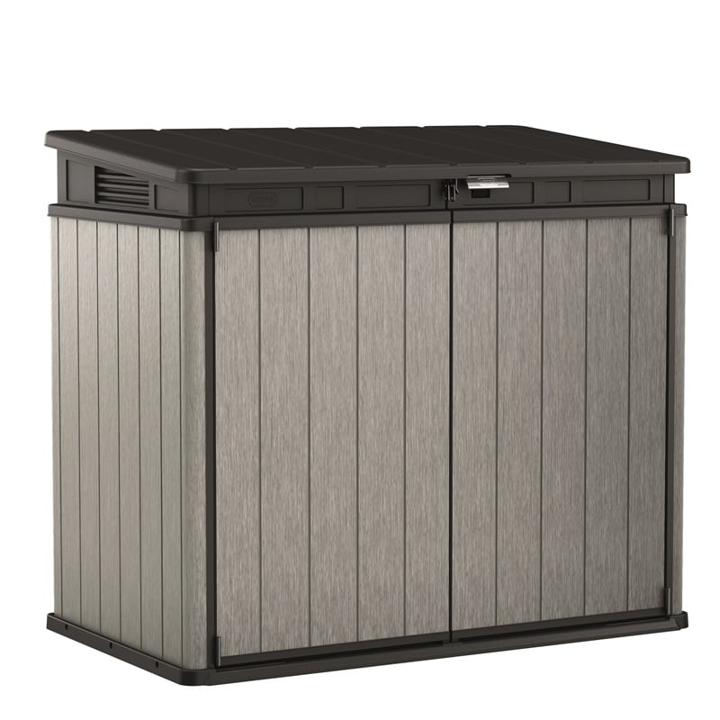 Wheelie Bin Storage Box for 240L Bins - Grey - 1235H x 1410W x 820D (mm)