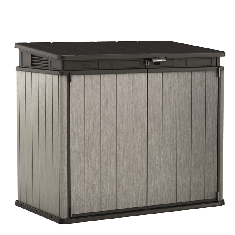 Wheelie Bin Storage Box for 240L Bins - Grey - 1235 x 1410 x 820mm (H x W x D)