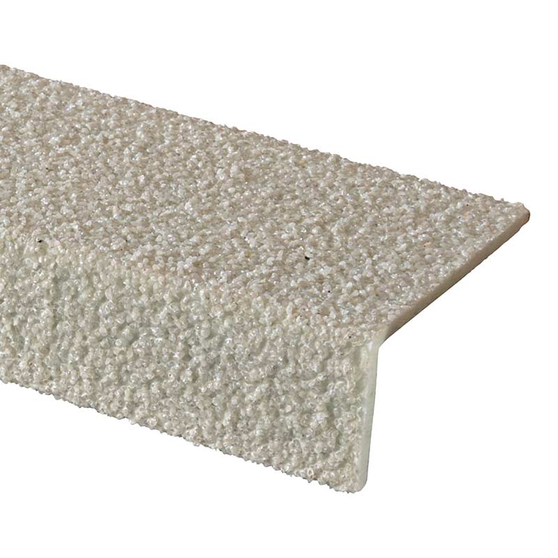 White Anti-Slip GRP Stair Nosing - 30 x 3000 x 70mm