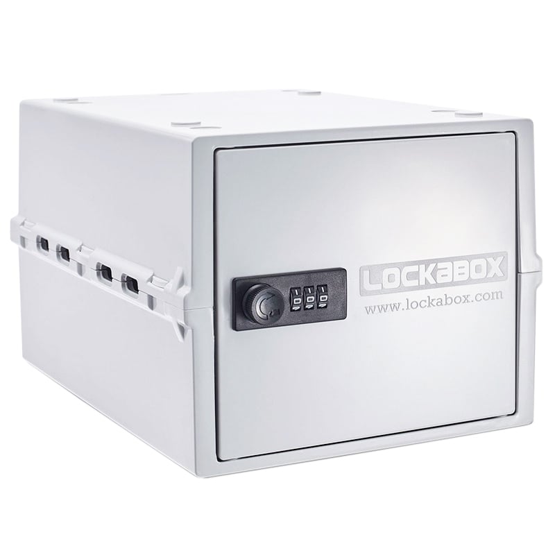 Lockabox Personal Locker - White - 210 x 170 x 310mm