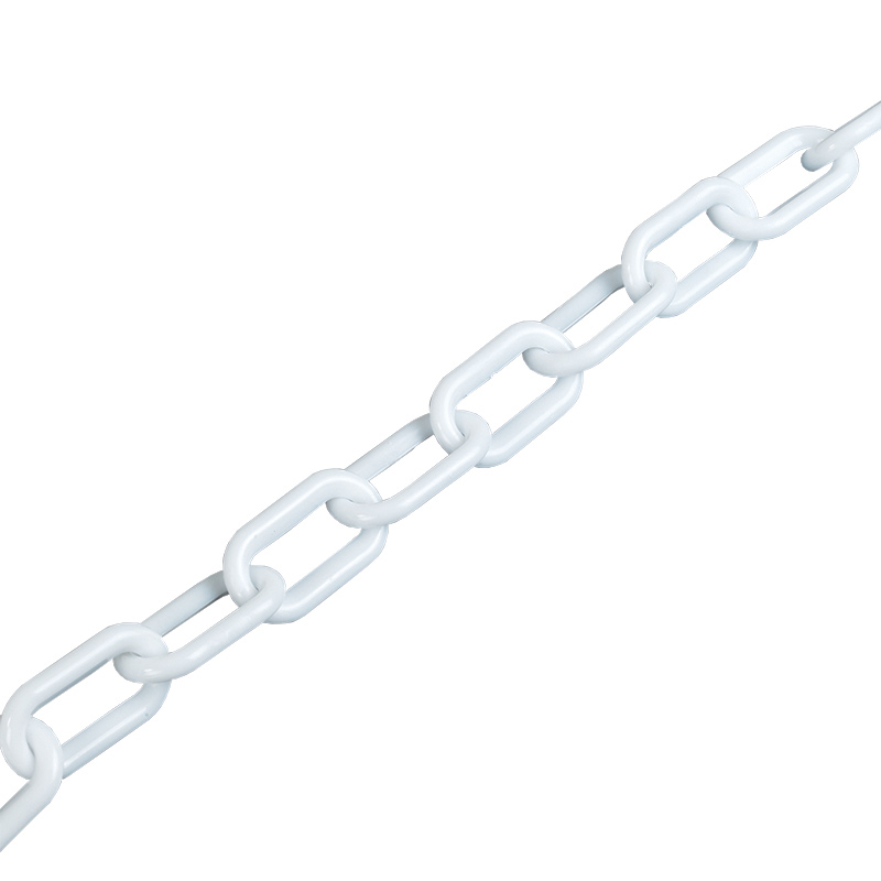 25m plastic chain for pedestrian barrier systems - 8mm, white