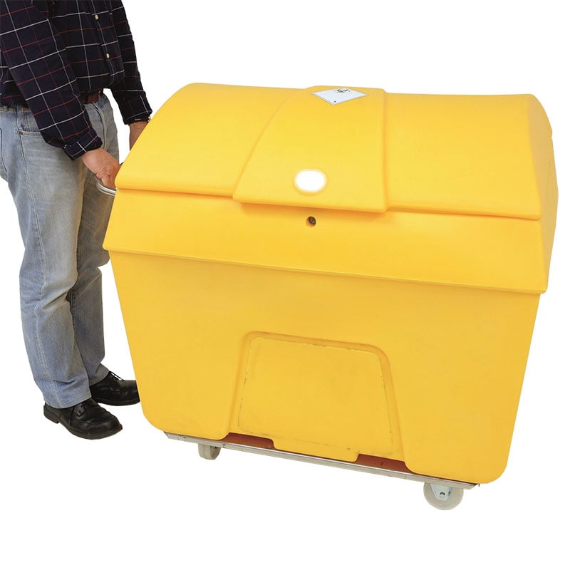 Yellow Clinical Waste Trolley