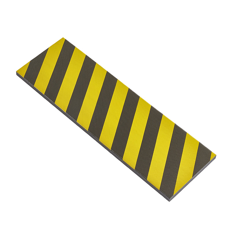 Foam garage wall protector - self-adhesive - 250 x 800 x 25, yellow & black