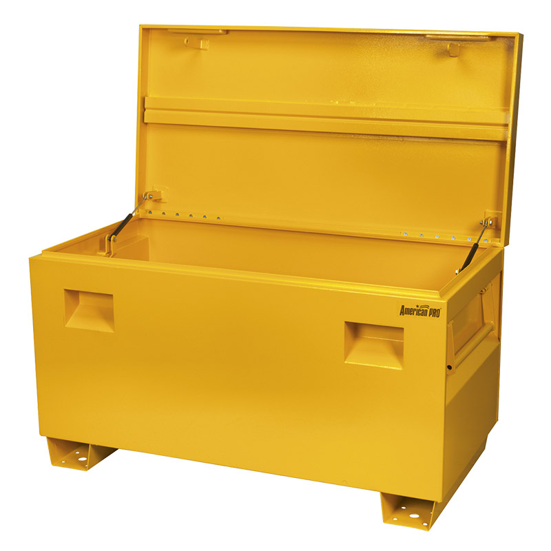 Yellow Truck & Site Lockable Steel Storage Box - 700 x 1220 x 620mm
