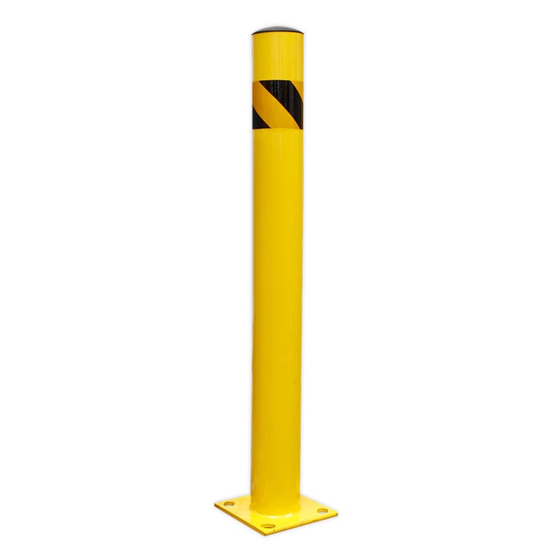 Yellow Steel Safety bollard - 110mm Diameter - 1050mmTall