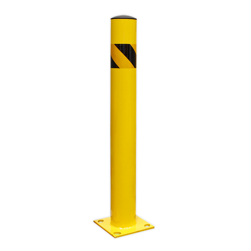 Yellow Steel Safety Bollard - 110mm Diameter - 900mm Tall