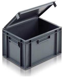 Solid Euro Containers with Integral Lids