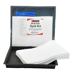 Oil & Fuel Spill Kits With Flexi-Trays