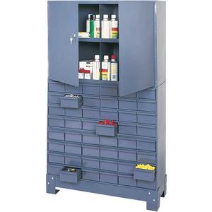 Modular 48-drawer cabinet with 18 parts bin