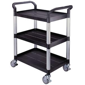 Plastic Utility Tray Trolleys with 2 or 3 Shelves