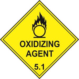 Oxidizing Agent 5.1 Diamond Labels