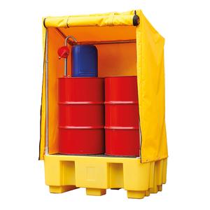 Covered Drum Storage Spill Containment Pallets