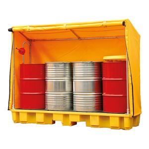 Covered Drum Storage Spill Containment Pallets