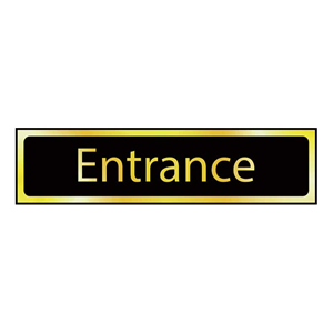 Entrance Mini Sign