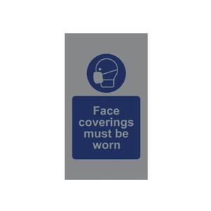 Face covering signage mats