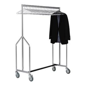 Wheeled clothes rail
