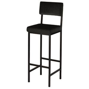 High Stool with Padded Seat & Back Support