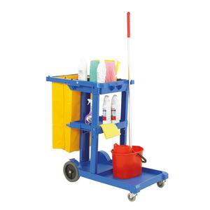 Janitorial Housekeeping Trolley in Blue