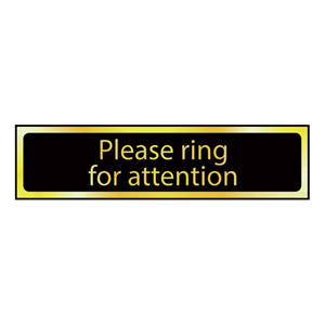 Please Ring For Attention Mini Sign