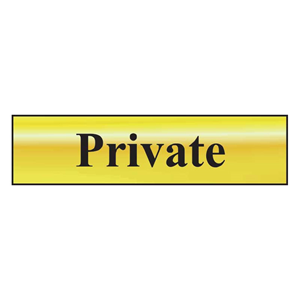Private Mini Sign