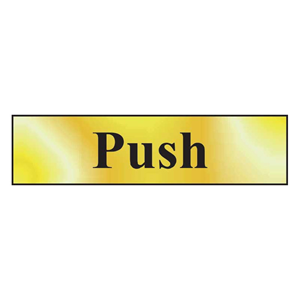 Push Mini Sign