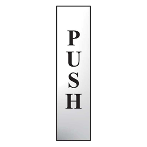 Vertical Push Mini Sign with FAST UK Delivery