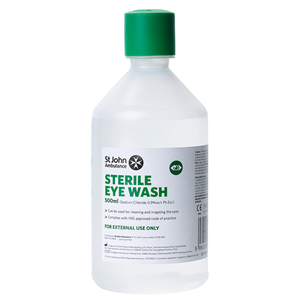 Emergency Saline Eye Wash & Eye Wash Phials Refills