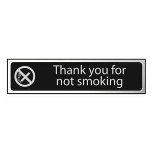 Thank You For Not Smoking Mini Sign