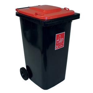 240L Wheelie Bins with Lid Colour Option & Recycling Labels with FREE UK Delivery